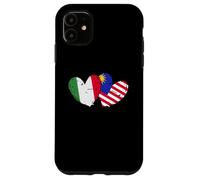 Italia Bandiera Malesia Maglia Amore Malese Italiano Custodia per iPhone 11