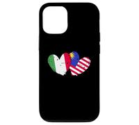 Italia Bandiera Malesia Maglia Amore Malese Italiano Custodia per iPhone 12/12 Pro