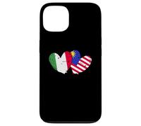 Italia Bandiera Malesia Maglia Amore Malese Italiano Custodia per iPhone 13
