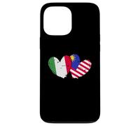 Italia Bandiera Malesia Maglia Amore Malese Italiano Custodia per iPhone 13 Pro Max