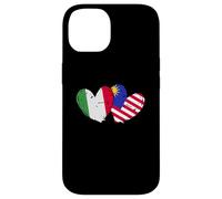 Italia Bandiera Malesia Maglia Amore Malese Italiano Custodia per iPhone 14
