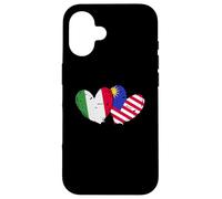 Italia Bandiera Malesia Maglia Amore Malese Italiano Custodia per iPhone 16
