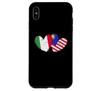 Italia Bandiera Malesia Maglia Amore Malese Italiano Custodia per iPhone XS Max