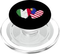 Italia Bandiera Malesia Maglia Amore Malese Italiano PopSockets PopGrip per MagSafe