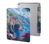 Italia Campania Costiera Amalfitana Carina Custodia Protettiva Compatibile per IPAD 2017/2018/Air1/Air2 (9.7") Custodia Trifold Tablet Cover Antiscivolo