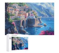 Italia Campania Costiera Amalfitana Puzzle per Adulti Famiglia Attività Giochi Home Decor Puzzle 1000 PCS