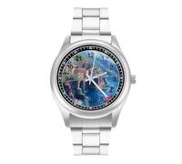 Italia Campania Costiera Amalfitana Uomo Casual Orologio con Cinturino in Acciaio Inossidabile Lega Quarzo Orologio da Polso, Stile:, regular, Bracciale