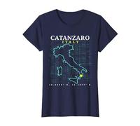 Italia Catanzaro Maglietta, Donna, Navy, XXL