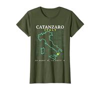 Italia Catanzaro Maglietta, Donna, Oliva, XL