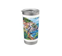 Italia Cinque Terre Arte Bicchiere termico in acciaio inox doppia parete
