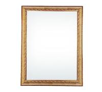 ITALIA CORNICI - Specchio da Parete 90x70 cm con Cornice Classica Crema Beige, Rettangolare, Made in Italy, Artigianale, per Bagno, Cucina, Ingresso e Soggiorno