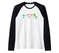 Italia Cristiana cattolica - Italiana Maglia con Maniche Raglan
