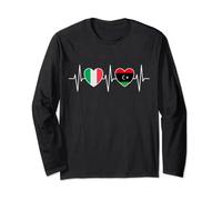 Italia E Libia Bandiera Libica Bandiere Maglia a Manica