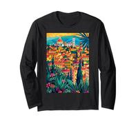 Italia Firenze Illustrazione Maglia a Manica
