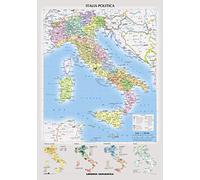 Italia fisica e politica (Carta murale)