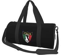 Italia-Flag-Love-Home-Italia- Borsone da viaggio Borsone sportivo Borsone pieghevole pieghevole, Nero