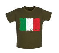 Italia Grunge Stile Bandiera - Bambino T-Shirt / Body - Viaggio Paese