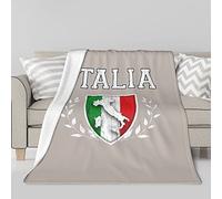 Italia Italia Bandiera Italiana Coperta In Pile Di Agnello Coperta Termica A Doppia Faccia Condizionatore D'aria Coperta Da Letto 50"x40"