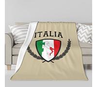 Italia Italia Coperta Bandiera Italiana Coperta Termica In Pile Di Agnello Coperta Da Letto Con Condizionatore D'aria A Doppia Faccia 60"x50"