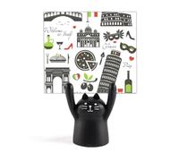 Italia La Torre Pendente di Pisa Teatro Romano Memo Holder Cartoon Gatto Nero Decorazione Stand