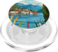 Italia Lago di Como Travel Art PopSockets PopGrip per MagSafe