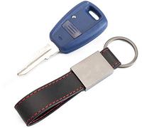 ITALIA +LOGO Guscio Scocca Chiave Telecomando 1 Tasto per Fiat Punto Panda Bravo Seicento Stilo Doblo con Portachiavi in Pelle