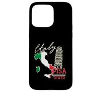 Italia Mappa E La Torre Pendente Di Pisa Bandiera Italia Custodia per iPhone 15 Pro Max