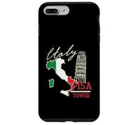 Italia Mappa E La Torre Pendente Di Pisa Bandiera Italia Custodia per iPhone 7 Plus/8 Plus