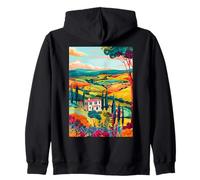 Italia Maremma Arte Minimalista Felpa con Cappuccio