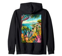 Italia Maremma Travel Art Felpa con Cappuccio