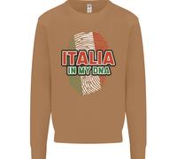 Italia Nel Mio DNA Bandiera Italiana Calcio Rugby Uomo Felpa Maglione