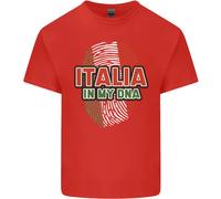 Italia Nel Mio DNA Bandiera Italiana Calcio Rugby Uomo T-Shirt Tee Top