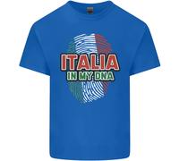 Italia Nel Mio DNA Bandiera Italiana Calcio Rugby Uomo T-Shirt Tee Top