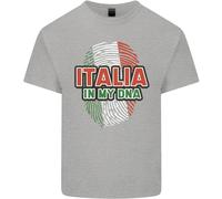 Italia Nel Mio DNA Bandiera Italiana Calcio Rugby Uomo T-Shirt Tee Top