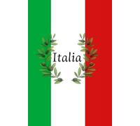 Italia Notebook: Aesthetic Olive Branch Design: 102 Pages, Premium Color Interior, College Ruled Journal with Italian Culture Illustrations