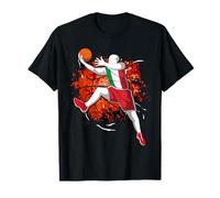 Italia Pallacanestro Bandiera Nazionale Italiana Sport Lover Maglietta