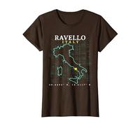 Italia Ravello Maglietta, Donna, Marrone, M