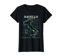 Italia Ravello Maglietta, Donna, Nero, S