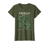 Italia Ravello Maglietta, Donna, Oliva, XXL
