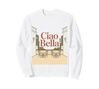 Italia Retro Terrazza Vintage Ciao Bella Mediterraneo Felpa