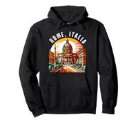 Italia Roma E Basilica di San Pietro Felpa con Cappuccio