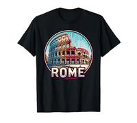 Italia Romano Colosseo E Roma Vacanza Maglietta