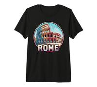 Italia Romano Colosseo E Roma Vacanza Maglietta Premium