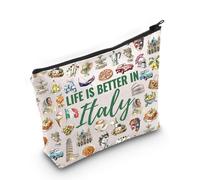 Italia Souvenir Makeup Bag Italia Regalo di Viaggio Italia Cultura Regalo Italia Viaggio Regalo per l'Italia Amante, In Italia Borsa Eu, Borsa cosmetica con stampa