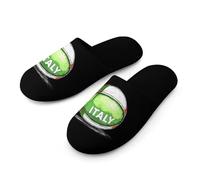 Italia Tennis Italiano Giocatori Mens Indoor Pantofole Soft Flat Leggero Non Skid House Shoes, Stile:, 45-46_(11-12)
