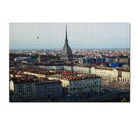 Italia, Torino, puzzle da 1000 pezzi, in legno, souvenir da viaggio