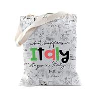 Italia Tote Bag Italia Regalo Italia Viaggio Borsa A Tracolla Regalo Italia Viaggio Souvenir Regalo Per Gli Amanti Italiani Famiglia Regalo Vacanza, In Italia, medium