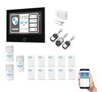 ITALIAN ALARM - Allarme Casa Senza Fili 7" Super Touch Screen, Antifurto WiFi GSM con APP, Sistema Allarme Wireless con Sensori Porte e Finestre. Già configurato, Video Tutorial e Assistenza Italia