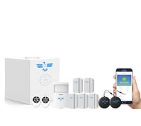 ITALIAN ALARM - Allarme Casa Senza Fili con App Smart, Kit Antifurto Casa Wireless con Sensori Porte e Finestre, Sistema di Sicurezza con Avviso Mancanza Corrente, già Configurato e Assistenza Italia