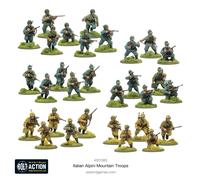 Warlord Games Truppe Alpini di fanteria dell'esercito italiano, in plastica, scala 28 mm, per Bolt Action, miniature altamente dettagliate della Seconda Guerra Mondiale per Wargaming da tavolo